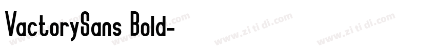 VactorySans Bold字体转换